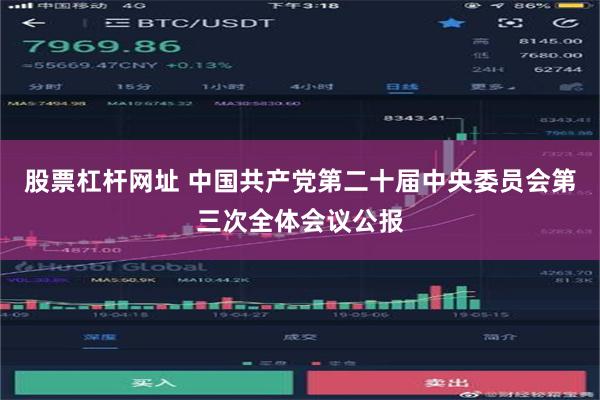 股票杠杆网址 中国共产党第二十届中央委员会第三次全体会议公报
