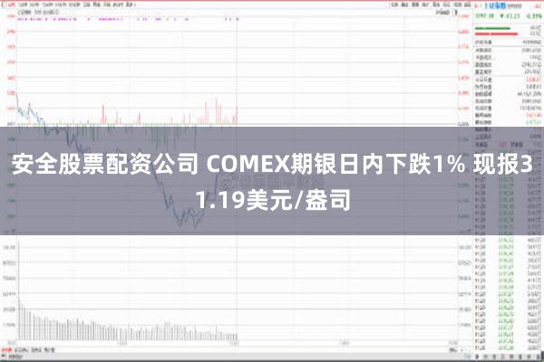 安全股票配资公司 COMEX期银日内下跌1% 现报31.19美元/盎司