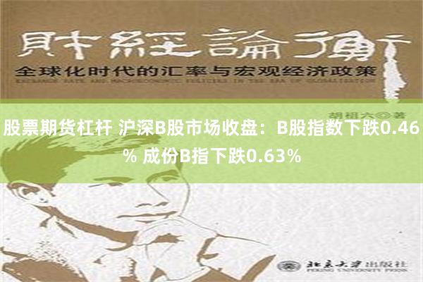 股票期货杠杆 沪深B股市场收盘：B股指数下跌0.46% 成份B指下跌0.63%