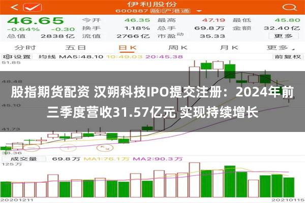 股指期货配资 汉朔科技IPO提交注册：2024年前三季度营收31.57亿元 实现持续增长