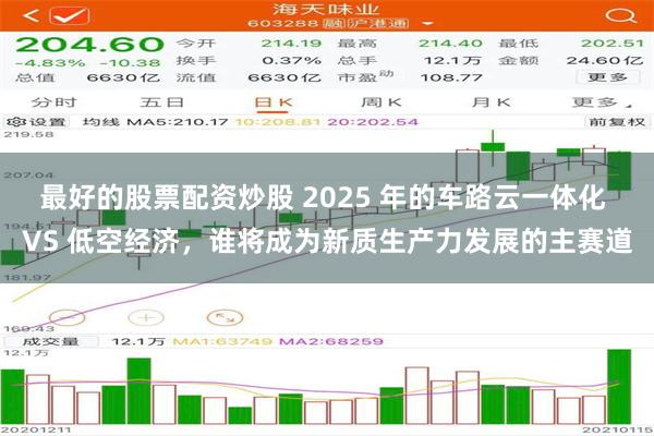 最好的股票配资炒股 2025 年的车路云一体化 VS 低空经济，谁将成为新质生产力发展的主赛道