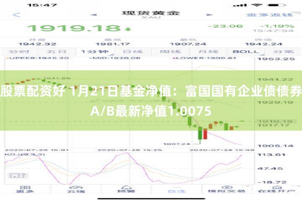 股票配资好 1月21日基金净值：富国国有企业债债券A/B最新净值1.0075